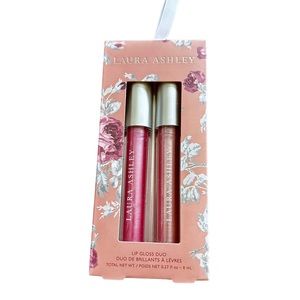NWT LAURA ASHLEY LIP GLOSS DUO